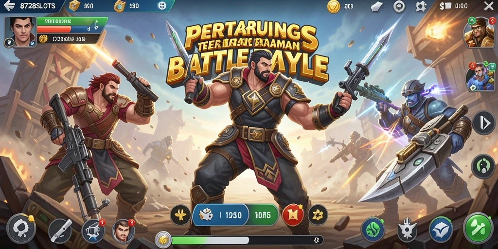 Tampilan seru dari gameplay <strong>8728SLOTS</strong> yang penuh aksi Battle Royale.