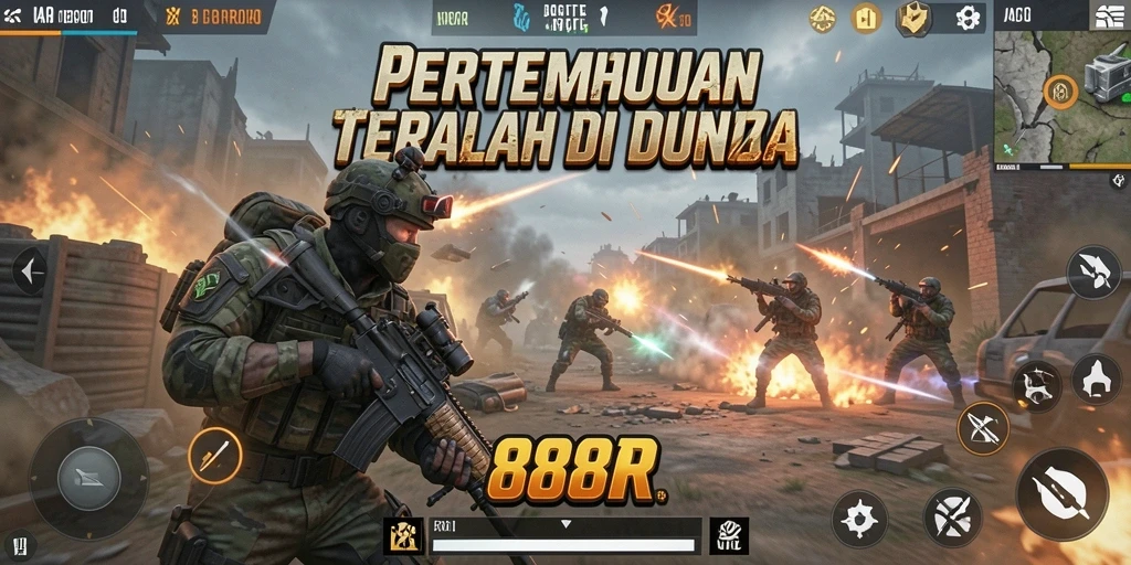 Tampilan gameplay menarik dari <strong>888R</strong> dalam pertempuran Battle Royale.
