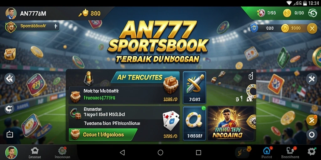 Tampilan gameplay AN777 yang menarik dengan banyak pilihan taruhan.