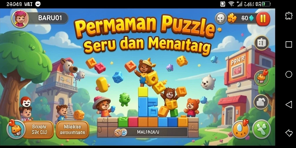 Tampilan gameplay BARU01 yang seru dan menantang.