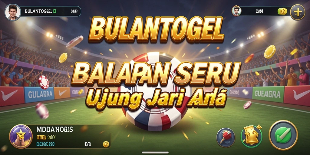 Tampilan gameplay exciting dan balapan seru di BULANTOGEL.