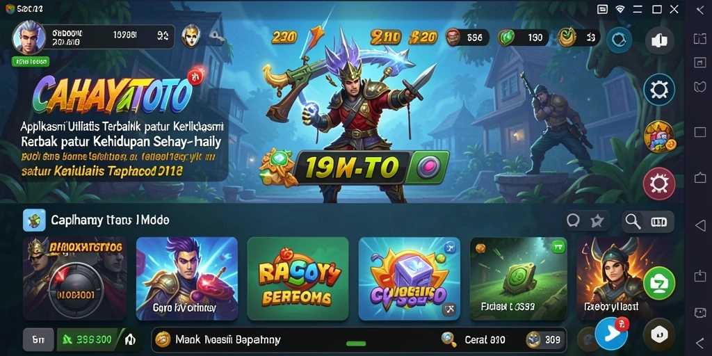 Tampilan utama CAHAYATOTO yang intuitif dan informatif untuk pengguna.