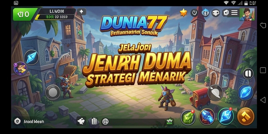 Screenshot gameplay menampilkan kerjasama dan pertempuran hebat di DUNIA77.