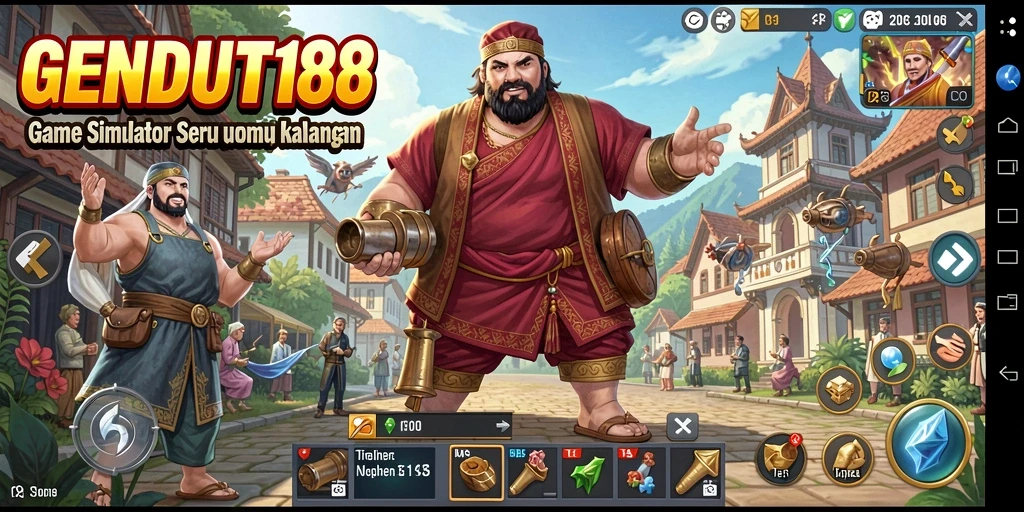 Tampilan gameplay seru dari GENDUT188 yang mengasyikkan.