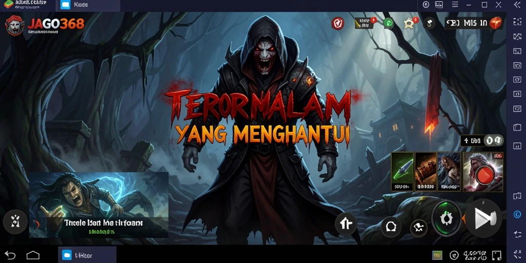 Screenshot gameplay JAGO368 menampilkan momen mencekam yang mengguncang.