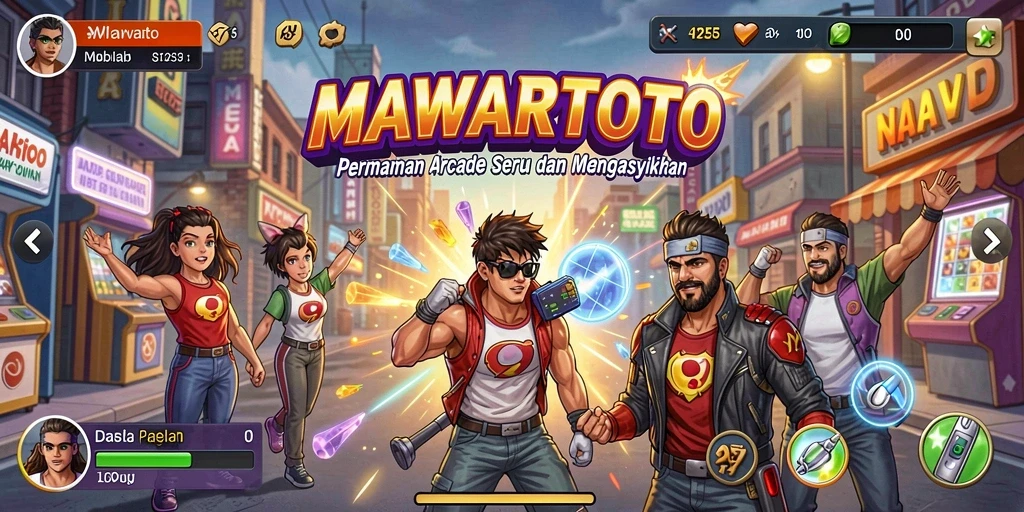 Tangkapan layar gameplay seru dari MAWARTOTO yang menampilkan tantangan arcade.