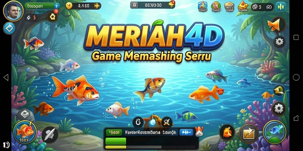 Tangkapan ikan menakjubkan dalam gameplay <strong>MERIAH4D</strong> yang seru.