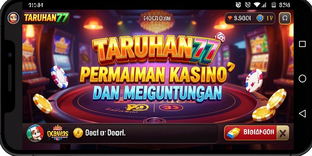 Screenshot TARUHAN77 menampilkan gameplay kasino yang menarik dan mendebarkan.