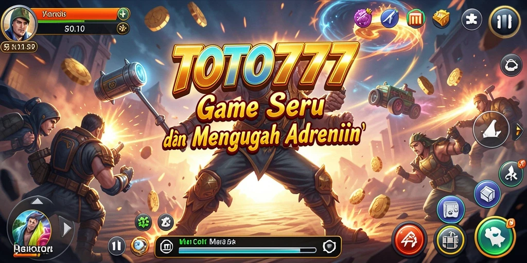 Screenshot TOTO777 menampilkan pertarungan seru dalam gameplay Action.